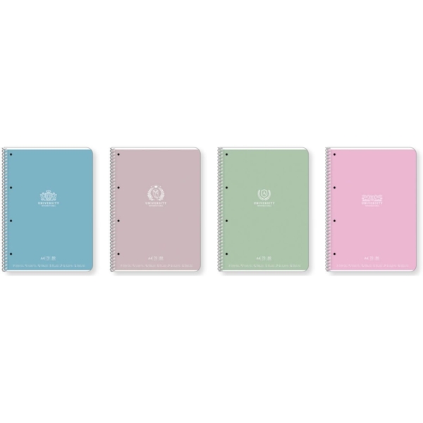 Колледж-блок Student, А4, в клеточку, спираль, 80 л., University international, розовый (A4-CC-080-6508K) - Pampik - 2