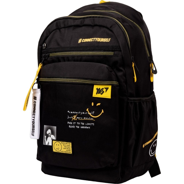 Рюкзак Yes TS-95 Happy time, черный (558937) - Pampik