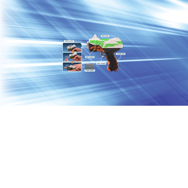 Дартбластер Tack Pro Swift I, 11 см (31001) - Pampik - 5