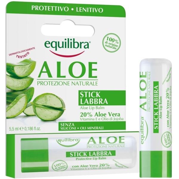Бальзам для губ Equilibra Aloe Line Lip Balm, 5.5 мл - Pampik