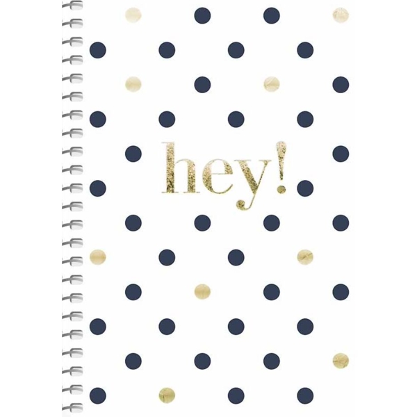 Блокнот для записей Student, А6, в клеточку, спираль, 80 л., В горошек (A6-SC-080-6088K) - Pampik