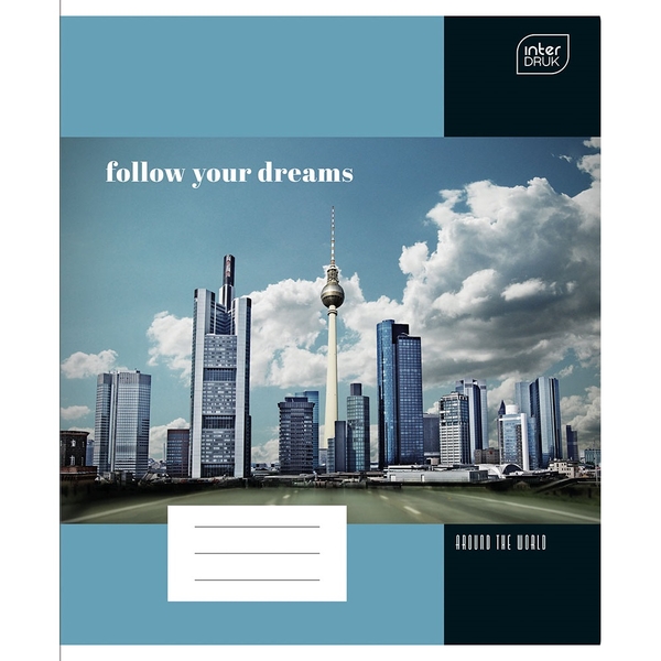 Набір учнівських зошитів Interdruk Premium City, лінія, А5+, 80 аркушів, 2 шт. (339539-2А) - Pampik