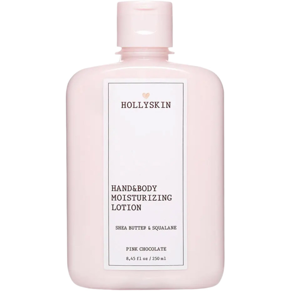 Пом'якшувальний зволожувальний лосьйон для рук та тіла Hollyskin Pink Chocolate, з маслом ши та скваланом, 250 мл - Pampik