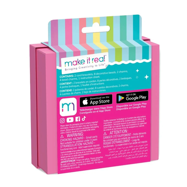 Мини-набор для создания браслетов Make it Real Красавица в розовом (MR1708) - Pampik - 2