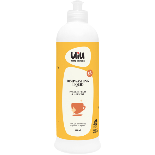 Засіб для миття посуду UIU Маракуя & Абрикос, 500 мл - Pampik