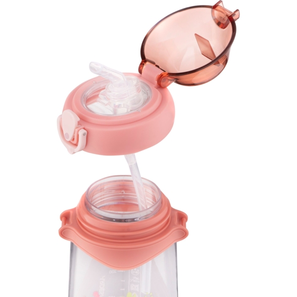 Бутылка для воды Ardesto Llama, детская, 500 мл, розовая (AR2250PL) - Pampik - 4