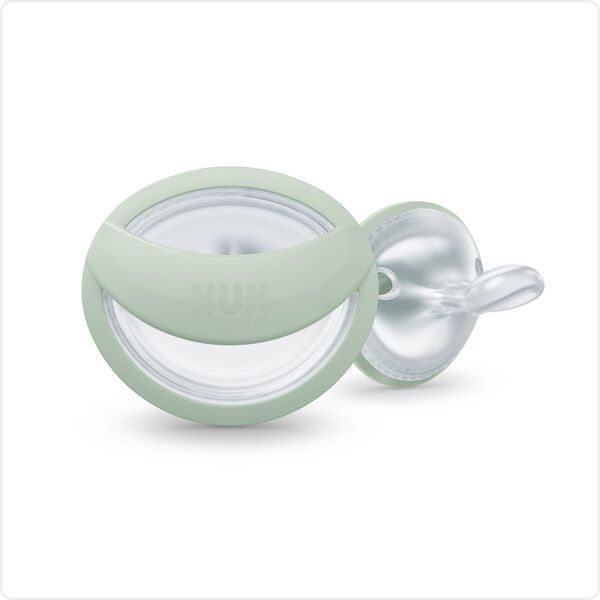 Пустушка ортодонтична Nuk Mommy Feel, розмір 3, зелена/біла, 2 шт. (3952561) - Pampik - 2