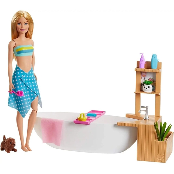 Ігровий набір Barbie Fizzy Bath Doll&Playset, 28 см - Pampik
