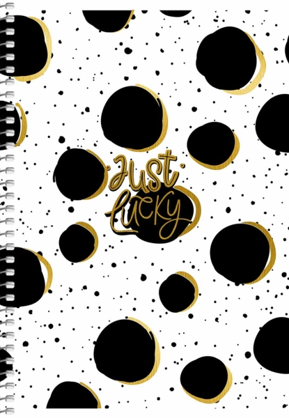 Тетрадь для записей Student А5, в клеточку, спираль, 80л., Just lucky (A5-SC-080-6091K) - Pampik