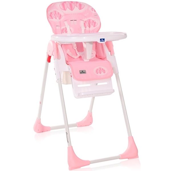 Стульчик для кормления Lorelli Cryspi, рожевий (24109) - Pampik