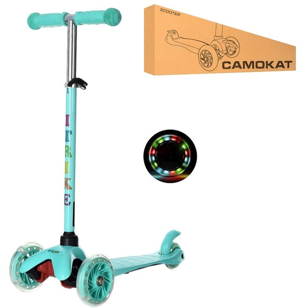 Самокат iTrike Mini BB 3-013-4-M бірюзовий (25706) - Pampik