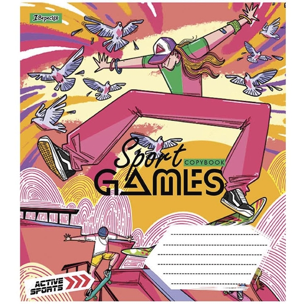 Тетрадь общая 1 Вересня Sport Games, A5, в клеточку, 36 листов - Pampik - 4