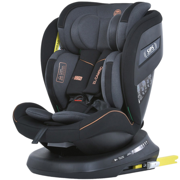 Автокресло El Camino ME 1117 I-CON Melange Midnight Gray (26093) - Pampik