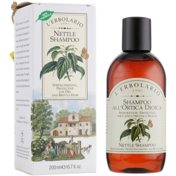 Шампунь L'Erbolario Shampoo All'Ortica Dioica з кропивою 200 мл - Pampik - 2