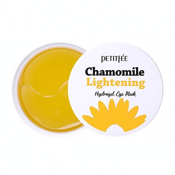 Гідрогелеві патчі для очей Petitfee Chamomile Lightening Hydrogel Eye Mask Ромашка, 60 шт. - Pampik