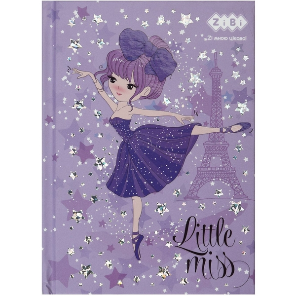 Блокнот ZiBi Little Miss Kids Line А-6 у клітинку 64 аркуші фіолетовий (ZB.12714-07) - Pampik