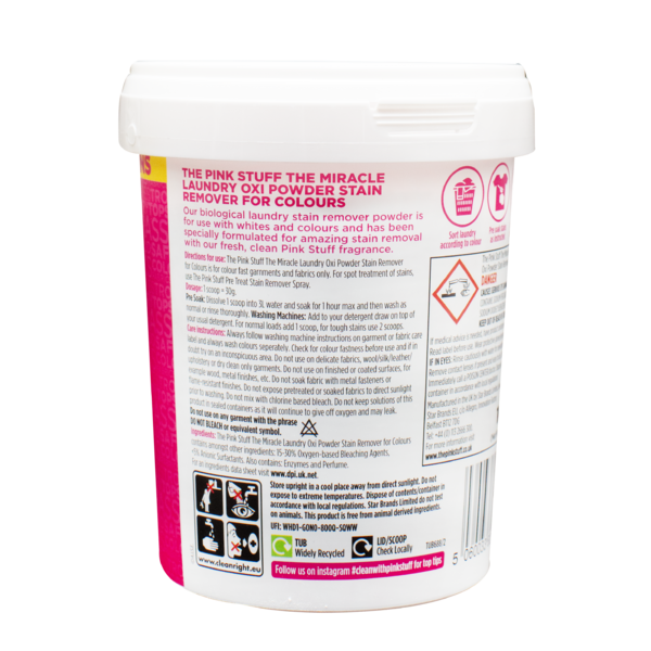 Порошок-пятновыводитель The Pink Stuff для цветных и белых вещей, 1 кг - Pampik - 2