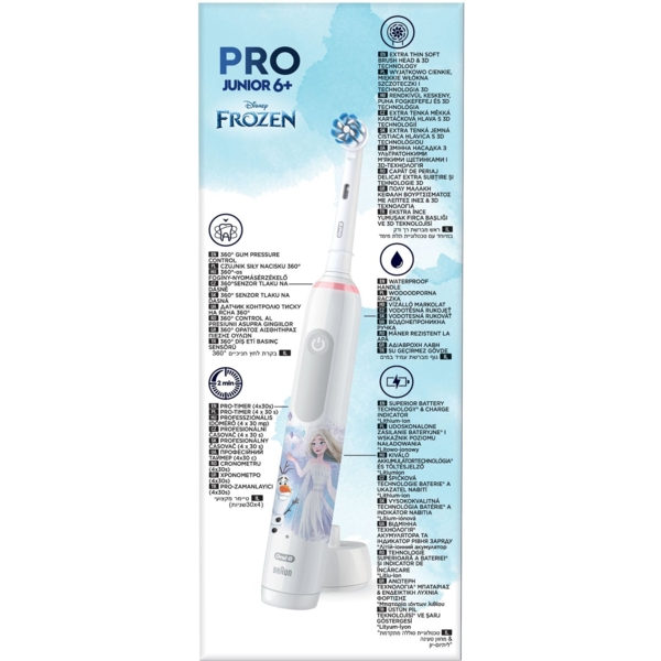 Електрична зубна щітка Oral-B Pro Junior Крижане серце D505.513.Z3K, тип 3772 - Pampik - 3