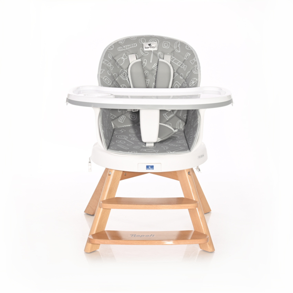 Стільчик для годування Lorelli Napoli, сірий (23730) - Pampik - 3