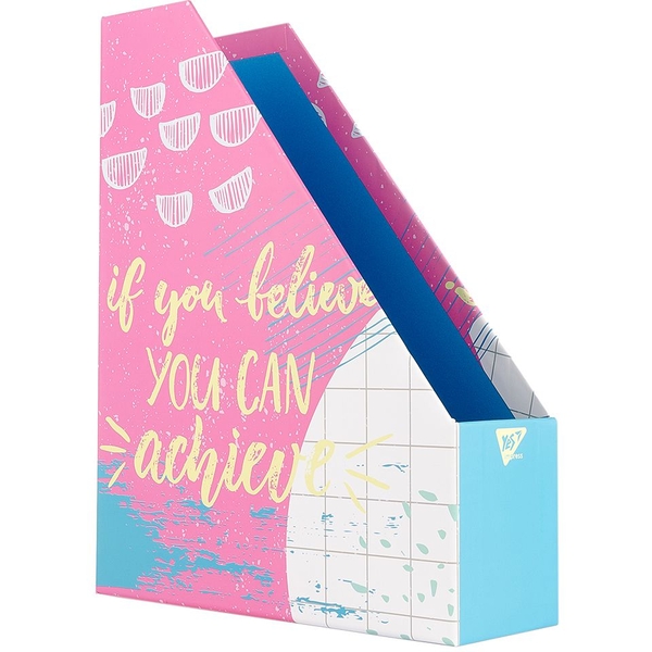 Лоток для документов Yes Hotch Potch, вертикальный, 32х25х8 см, розовый (707313) - Pampik