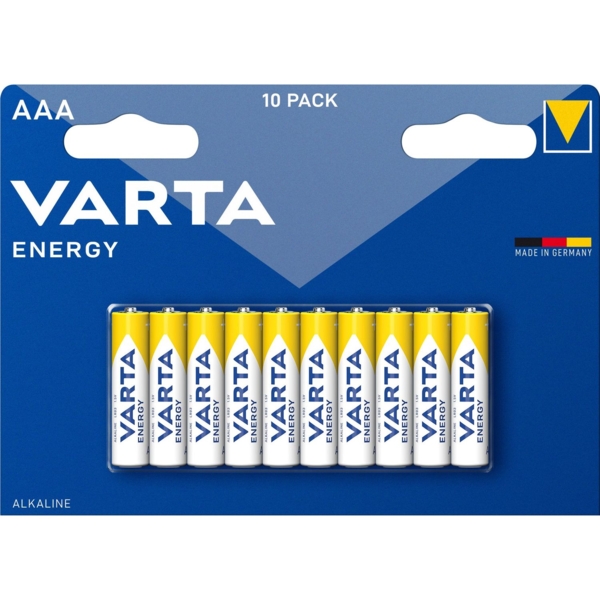 Батарейки Varta Energy AAA BLI, 10 шт. (4103229491) - Pampik