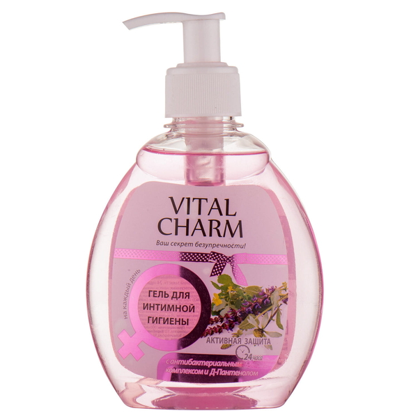 Гель для інтимної гігієни Vital Charm Активний захист 300 мл (4820091140135) - Pampik