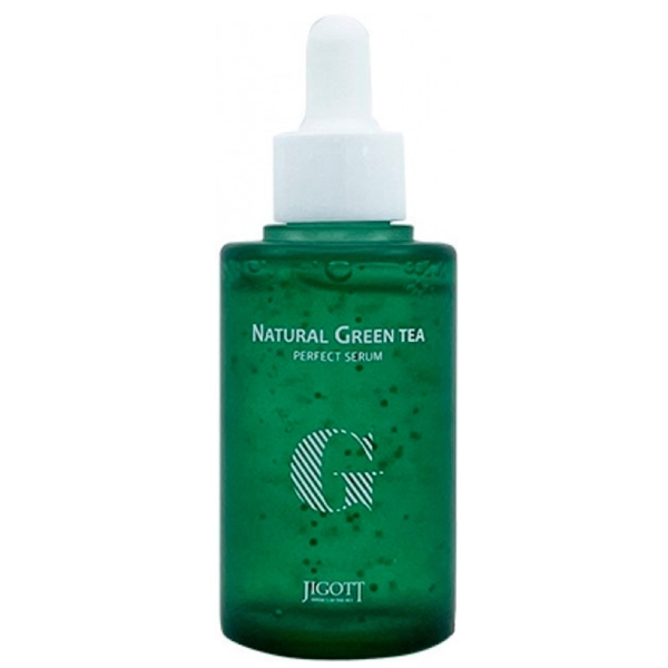 Сироватка для обличчя Jigott Natural Green Tea Perfect Serum Зелений чай, 50 мл - Pampik
