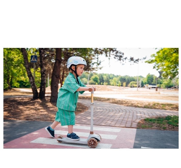 Дитячий самокат Lionelo Jessy Grey/Brown, коричневий (LOE-JESSY GREY BROWN) - Pampik - 11