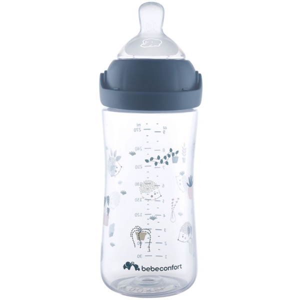 Бутылочка для кормления Bebe Confort Emotion Physio Urban Garden, 270 мл, синяя (3102209130) - Pampik