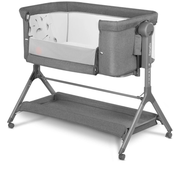 Дитяче ліжечко Lionelo Leonie Plus 3 в 1 Grey Stone, сірий - Pampik - 5
