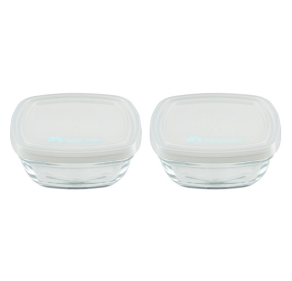 Контейнеры Bebe Confort Mealtime, стеклянные, пищевые, 2 шт. (3105209200) - Pampik - 2