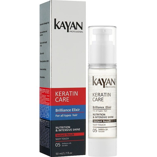 Эликсир бриллиантовый для волос Kayan Professional Keratin Care, 50 мл - Pampik