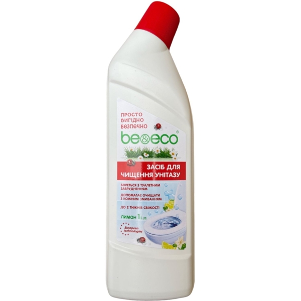 Средство для чистки унитазов Be&Eco Лимон, 1000 мл - Pampik