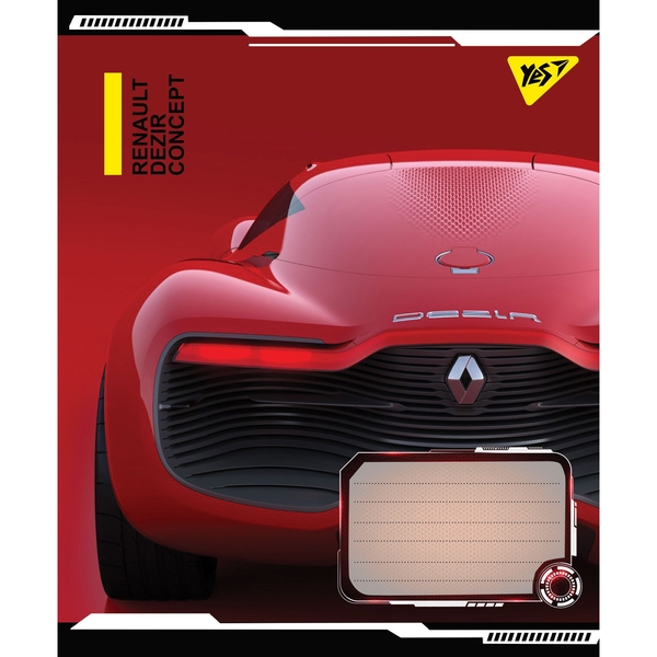 Зошит загальний Yes Dezir Concept, A5, в клітинку, 96 листів - Pampik