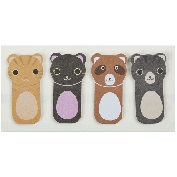 Закладки паперові ZiBi Kids Line Cats із клейким шаром 45x23 мм 80 шт. (ZB.15105) - Pampik