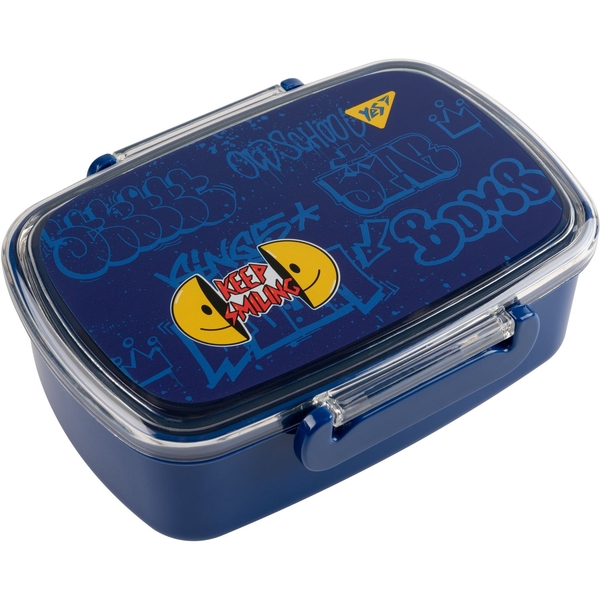 Ланч-бокс Yes Melt smile, 750 мл, синій (707922) - Pampik