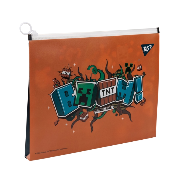 Папка Yes Minecraft, A4, на молнии (492032) - Pampik