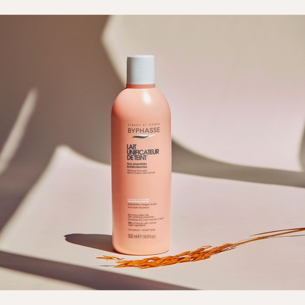 Молочко для тела Byphasse Skin-Tone Unifier Milk Wheat Extract с экстрактом пшеницы 500 мл - Pampik - 3