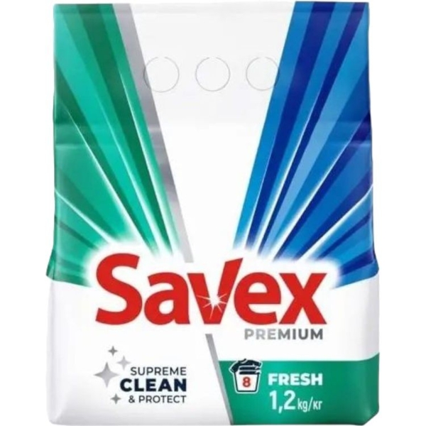 Пральний порошок Savex Premium Fresh, 1.2 кг - Pampik