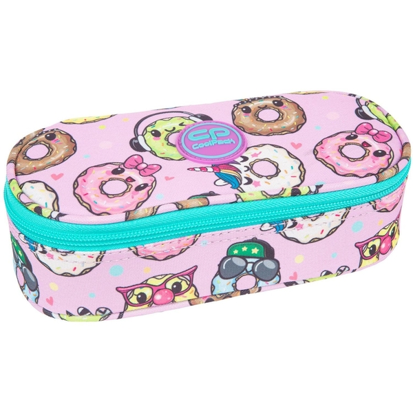 Пенал на блискавці CoolPack Campus Happy Donuts, з органайзером для ручок, 23х9х5 см (F062665) - Pampik