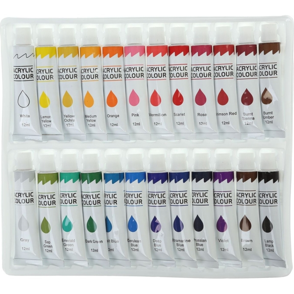 Фарби акрилові Zibi Art Line 24 кольори (ZB.6664) - Pampik - 3