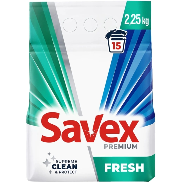 Пральний порошок Savex Premium Fresh, 2.25 кг - Pampik