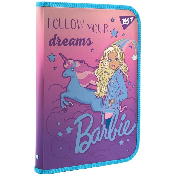 Папка факультативная Yes Barbie, A4, на молнии (491912) - Pampik