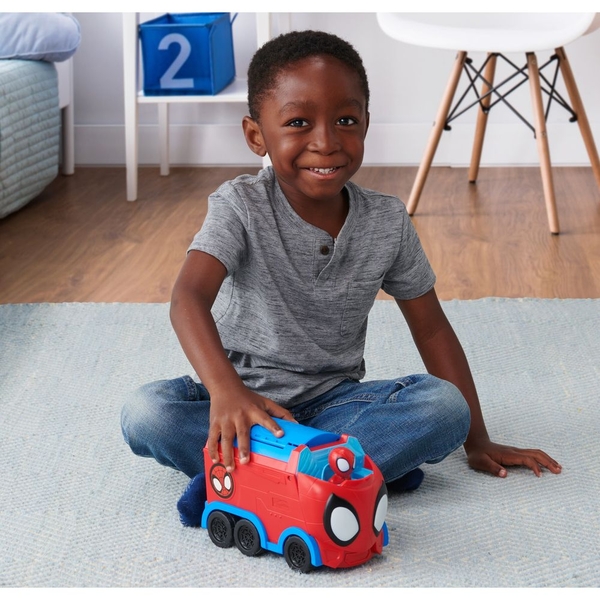 Машинка Spidey Deluxe Feature Vehicle Web Spinning Hauler Павутинний тягач (SNF0081) - Pampik - 11