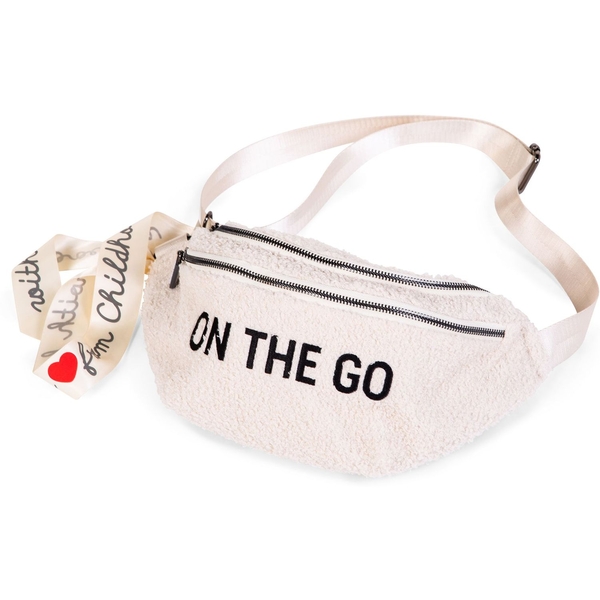 Сумка через плечо Childhome Banana bag Teddy White (CWBANATW) - Pampik - 9