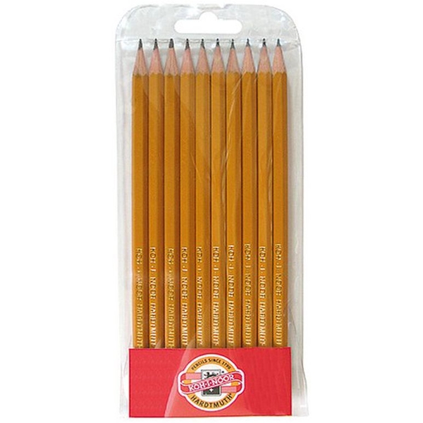 Набір олівців графітних Koh-i-Noor 1570, 2Н-3В 10 шт. (1570.10) - Pampik