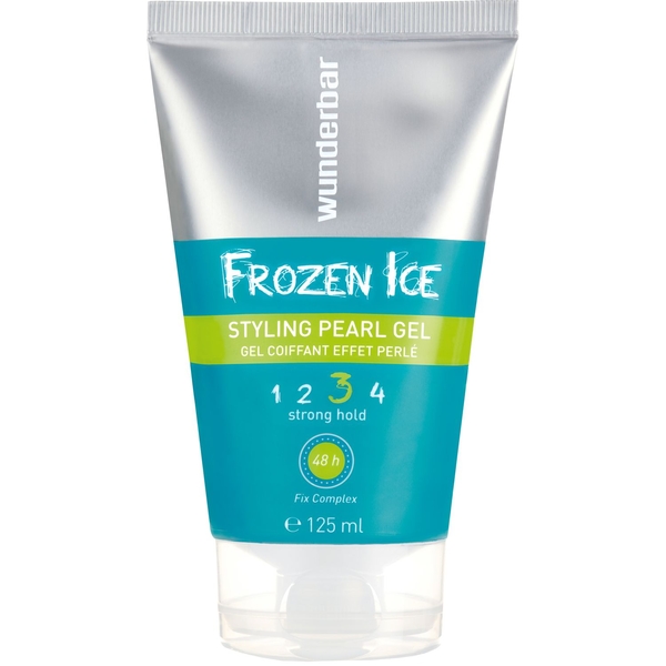 Гель для волосся Wunderbar Frosen Ice Styling Pearl Gel, для сильної фіксації з перламутровим блиском, 125 мл - Pampik