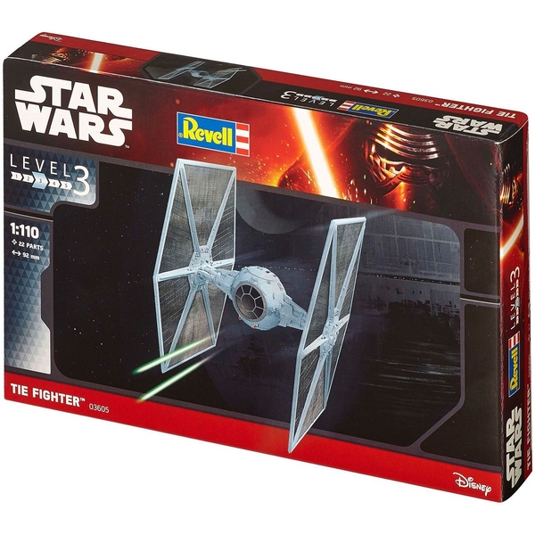 Збірна модель Revell Зоряний TIE Fighter, рівень 3, масштаб 1:110, 22 деталі (RVL-03605) - Pampik