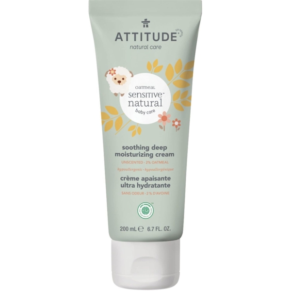 Крем для тіла зволожуючий Attitude дитячий Sensitive Skin, 200 мл - Pampik