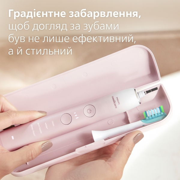 Электрическая зубная щетка Philips Sonicare DiamondClean 9000 Series, розовая (HX9911/84) - Pampik - 12